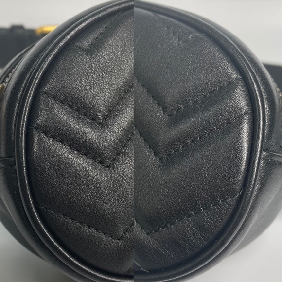 🔴SOLD🔴GUCCI Calfskin Matelasse GG Marmont Belt Bag - Picture 14 of 17